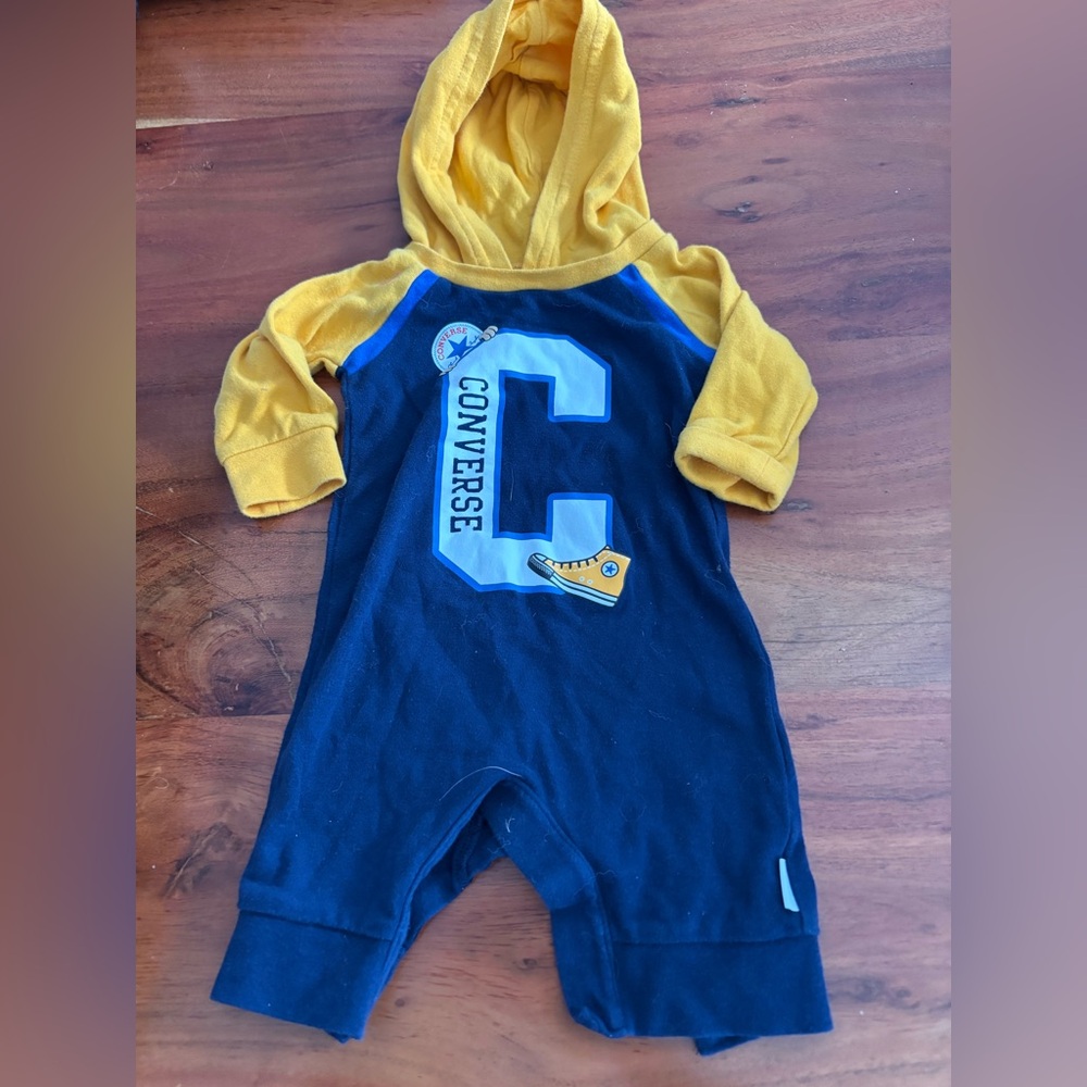 0-3 month Converse one piece.